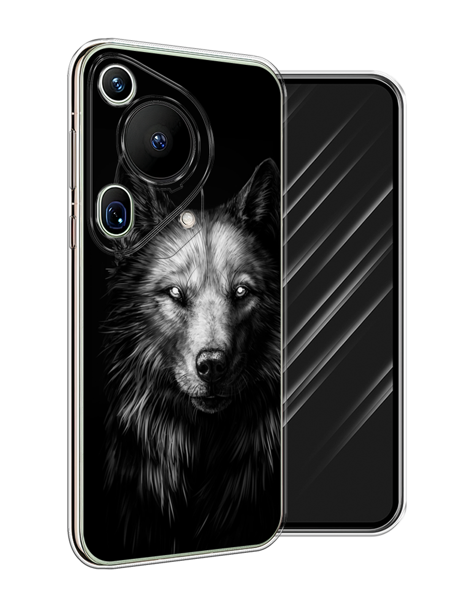 

Чехол Awog на Huawei Pura 70 Ultra "Волк черно белый", Серый;бежевый;белый, 6124550-1
