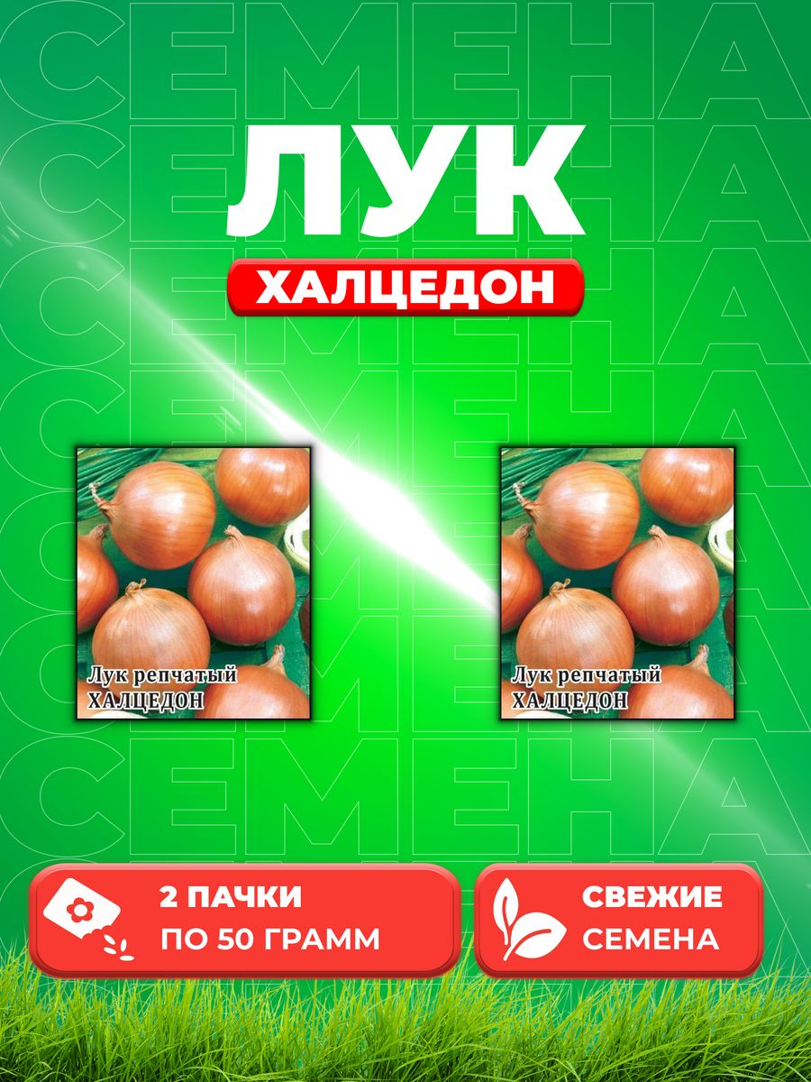 

Семена Лук репч. Халцедон 50,0 г 2уп