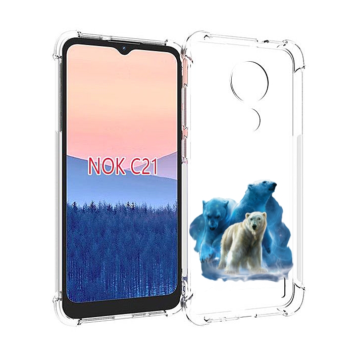 

Чехол MyPads полярный медведь для Nokia C21, Прозрачный, Tocco