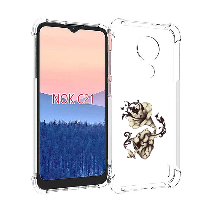 

Чехол MyPads Граммофон для Nokia C21, Прозрачный, Tocco
