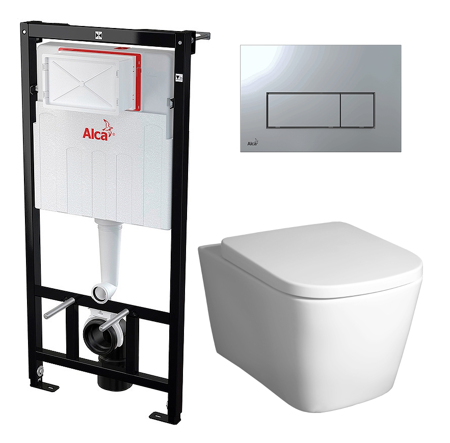 

Комплект инсталляция AlcaPlast + Унитаз BelBagno Albano + кнопка хром