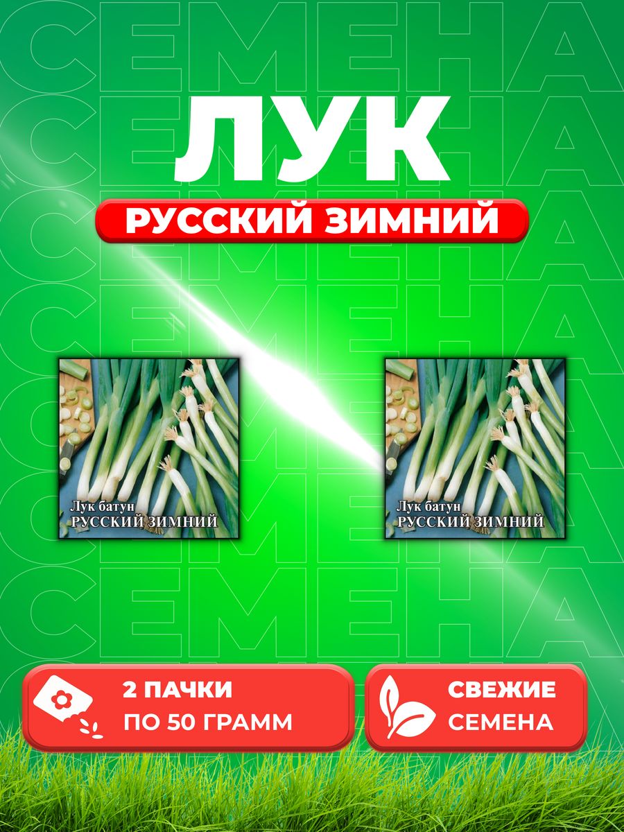 

Семена Лук батун Русский зимний 50,0 г 2уп