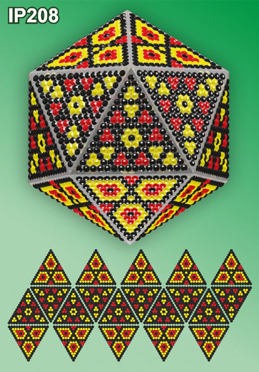 фото Алмазная вышивка вдохновение «новогодний шар славянские узоры. маки»