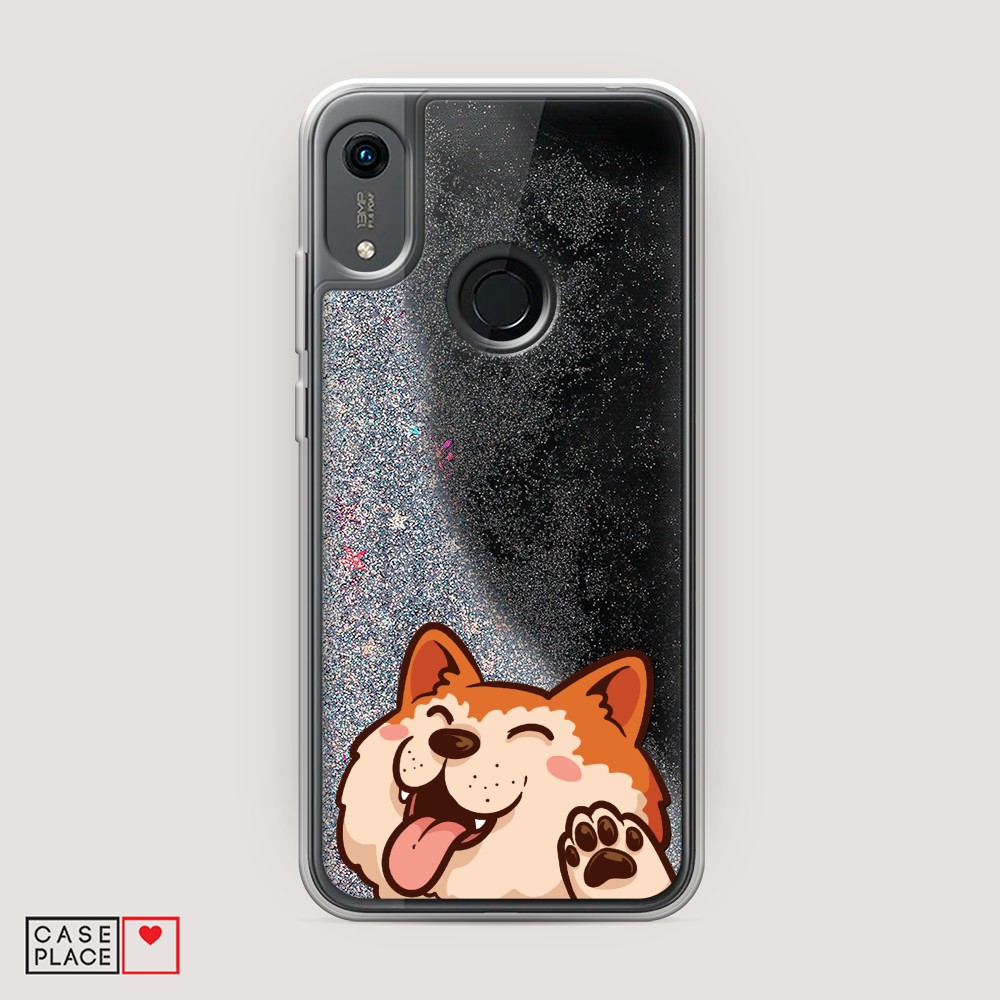 

Чехол Awog на Honor 8a/Y6 2019/Huawei Y6s "Акита-ину машет", Разноцветный, 68791-1