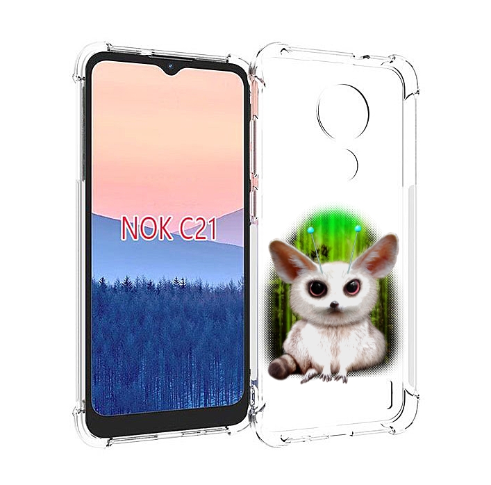 

Чехол MyPads пушистое животное для Nokia C21, Прозрачный, Tocco