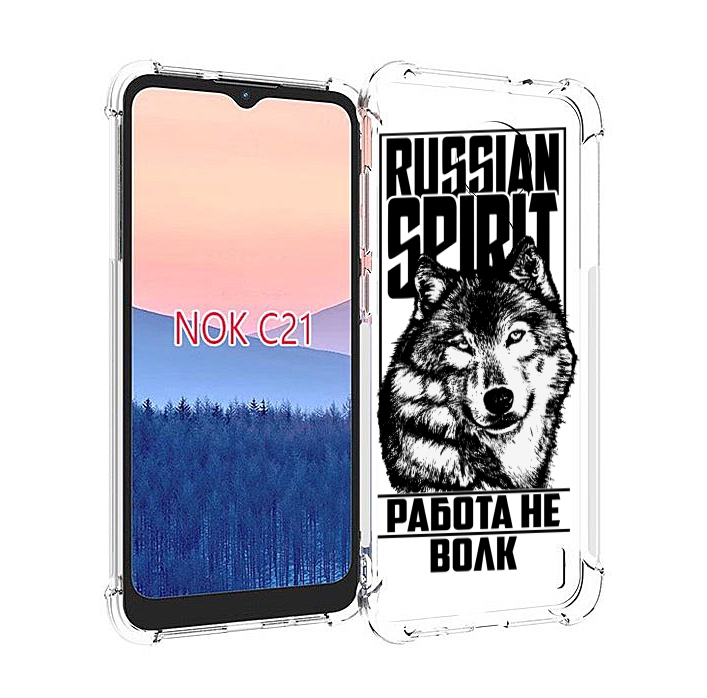 

Чехол MyPads работа не волк для Nokia C21, Прозрачный, Tocco