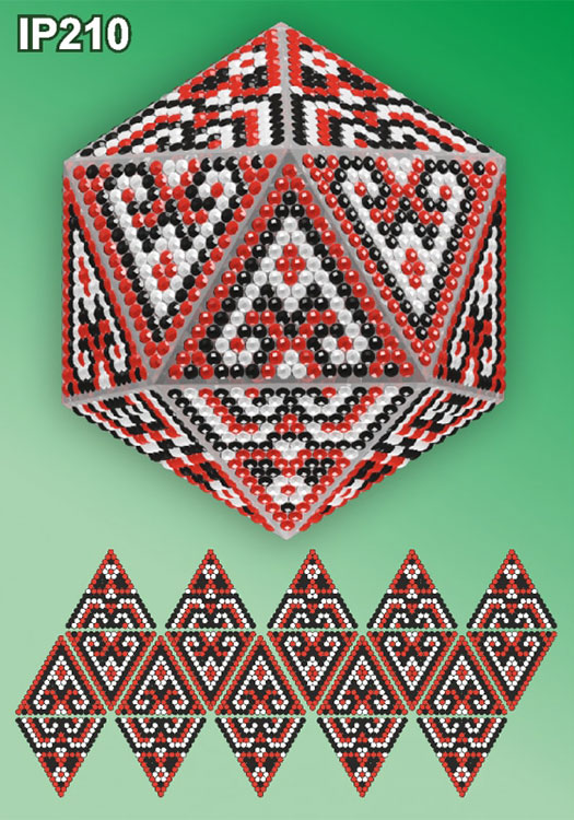 фото Алмазная вышивка вдохновение «новогодний шар славянские узоры. сердечки»