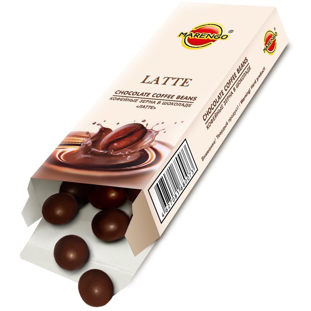 Кофейные зерна в шоколаде Marengo Latte, 3 шт по 25 г