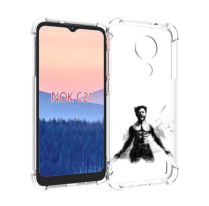 

Чехол MyPads росомаха для Nokia C21, Прозрачный, Tocco