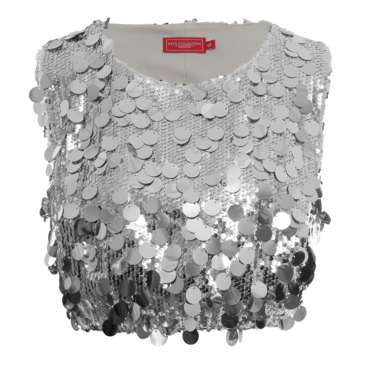 

Топ женский Katy Collection 55846 серебристый L, 55846