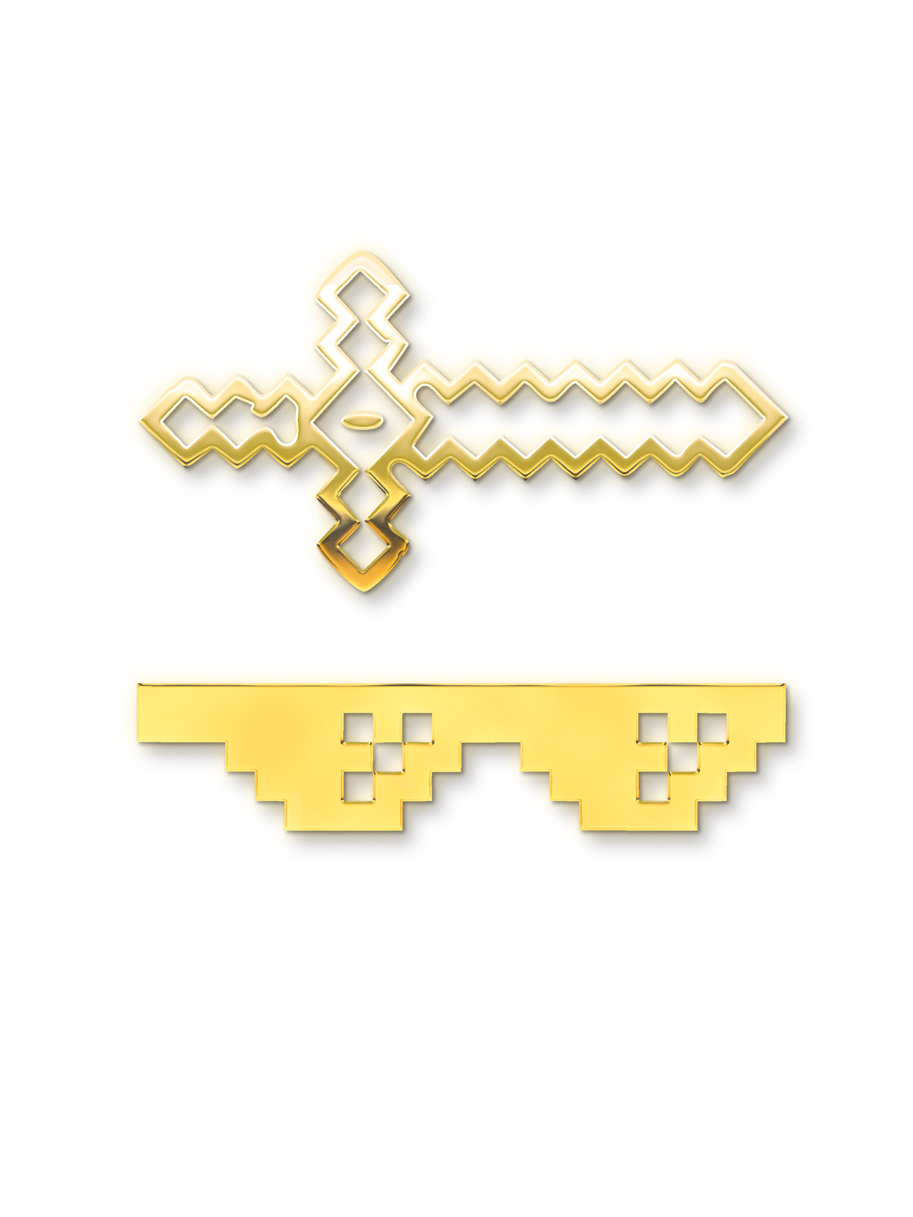 

Наклейка на телефон Silver&Golden Sticker майнкрафт 2 шт