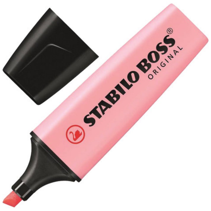 Текстовыделитель. Stabilo. Boss Original Pastel. Розовый