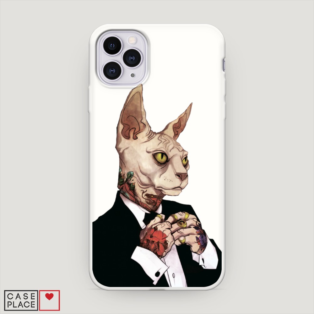 

Матовый силиконовый чехол "Татуированный сфинкс" на Apple iPhone 11 Pro, 12357-1