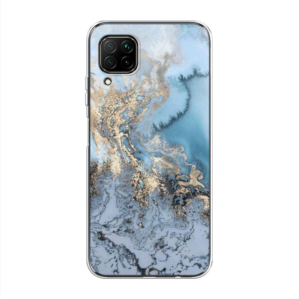 

Чехол Awog на Huawei Nova 7i "Морозная лавина синяя", Разноцветный, 611850-3