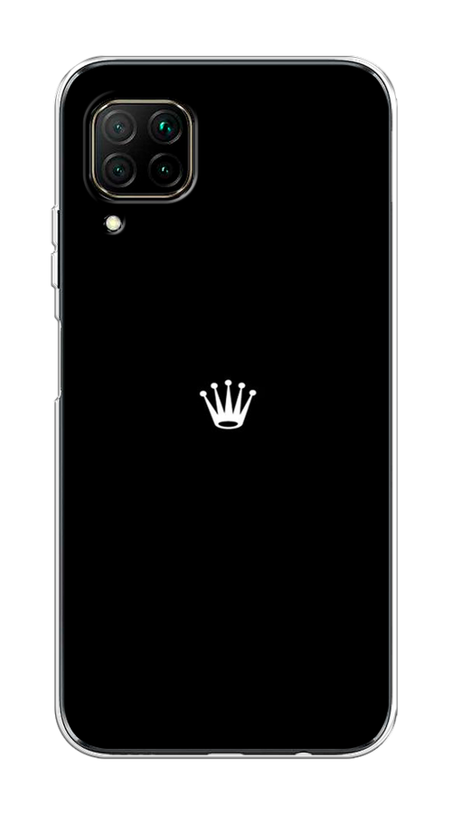 

Чехол Awog на Huawei Nova 7i "Белая корона на черном фоне", Разноцветный, 611850-7