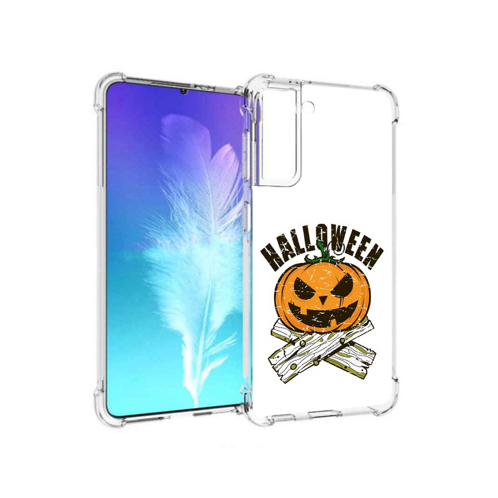 

Чехол MyPads Tocco для Samsung Galaxy S21 Хэллоуин доски тыква (PT157088.510.194), Прозрачный, Tocco