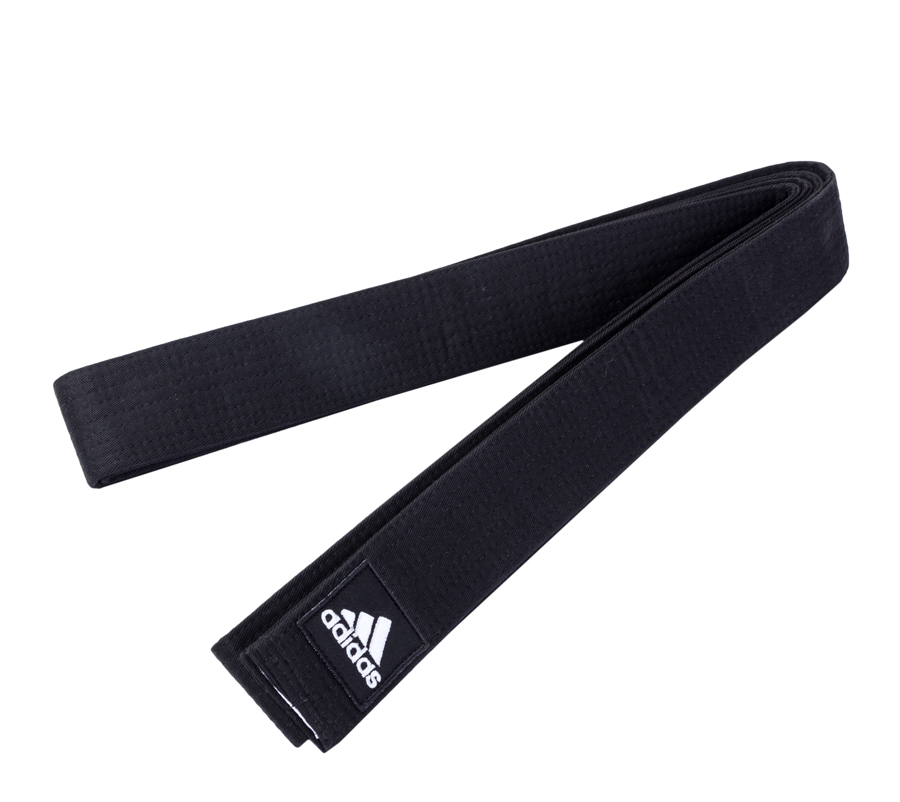 фото Пояс для единоборств elite belt черный (длина 260 см) adidas