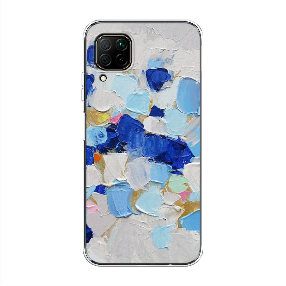 

Чехол Awog на Huawei Nova 7i "Холст сине-белый", Разноцветный, 611850-10