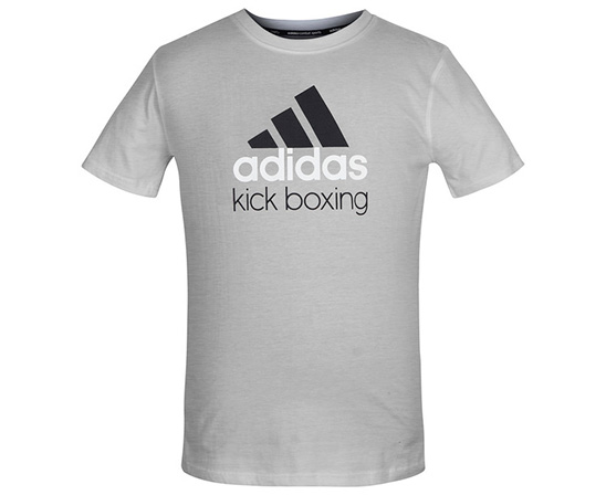 

Футболка детская Community T-Shirt Kickboxing Kids серо-черная (рост 164 см), adiCTKB-K