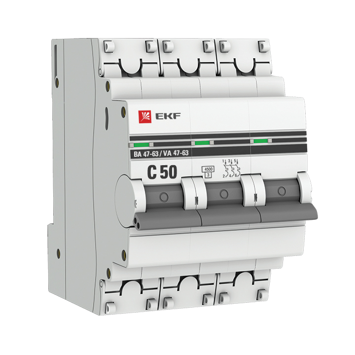фото Автоматический выключатель ekf mcb4763-3-50c-pro