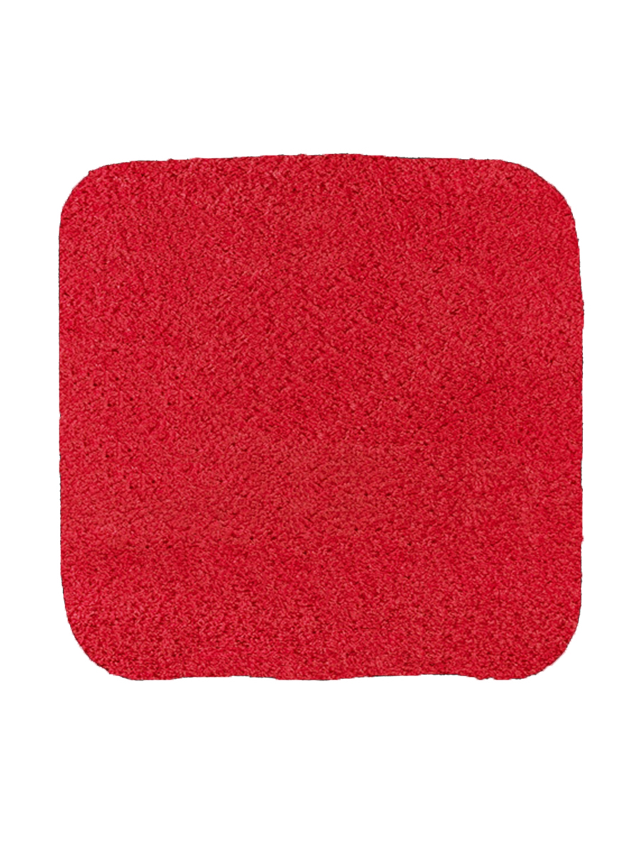 Табуретник Kamalak tekstil SHAGGY квадратный красный 40х40 арт УПС-08-03