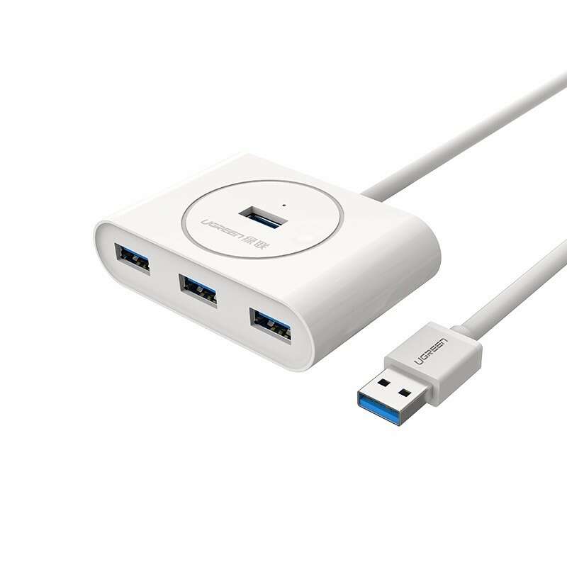 

USB-концентратор uGreen USB 3.0 x 4, 1 м, 4-in-1 USB 3.0 Data Hub, USB 3.0 x 4, 1 м, 4-in-1 USB 3.0 Data Hub