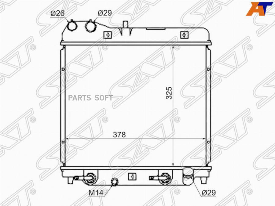 

Радиатор Honda Fit/Jazz 5d 1.3/1.5 01-03 Sat Sghd00013 Sat арт. SGHD00013