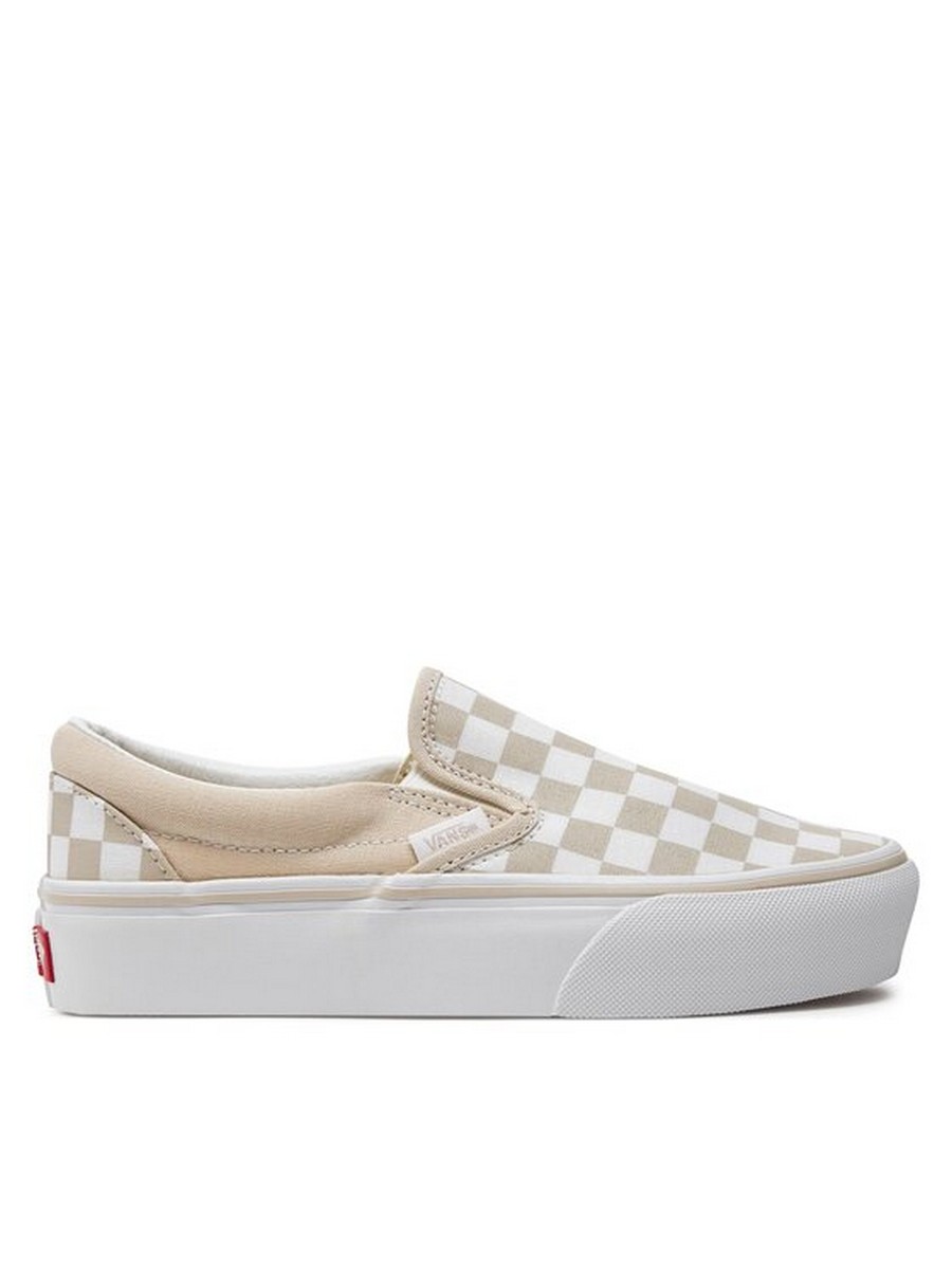 

Слипоны женские Vans Ua Classic Slip-On Platform VN00018EJ921 бежевые 40.5 EU, Бежевый, Ua Classic Slip-On Platform VN00018EJ921