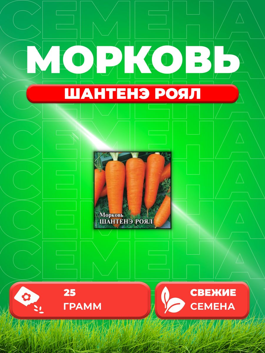 

Семена Морковь Шантенэ Роял 25,0 г