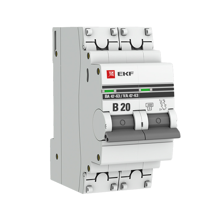 фото Автоматический выключатель ekf mcb4763-2-20b-pro