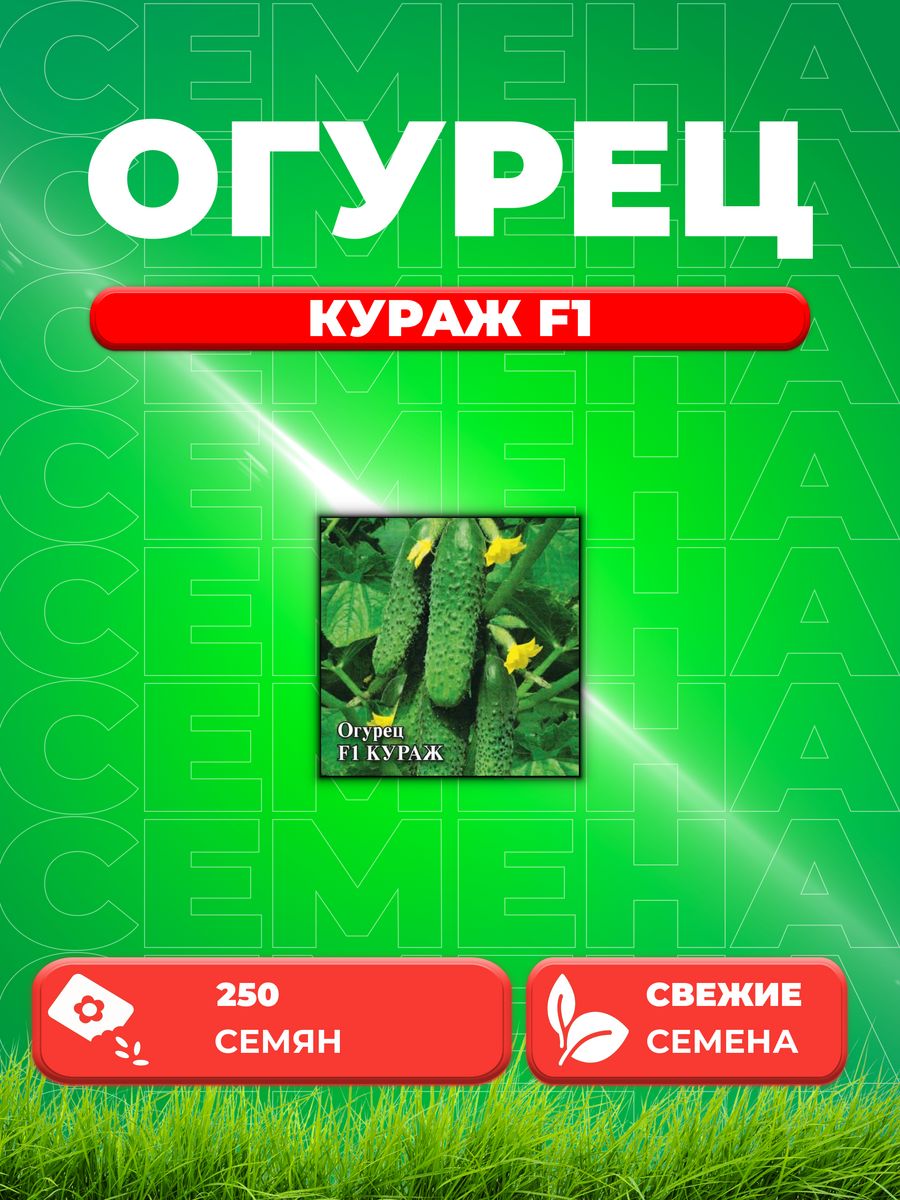 

Семена огурец Кураж F1 Гавриш 10005428-1 1 уп.