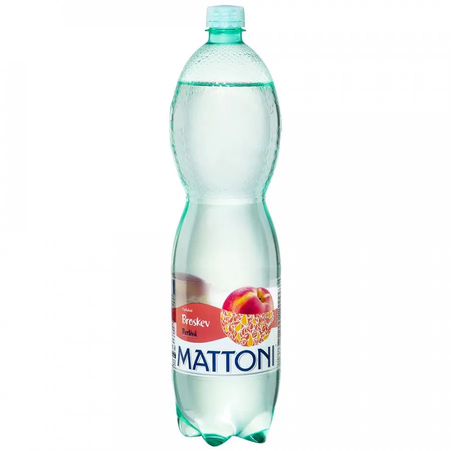 Газированный напиток Mattoni со вкусом персика среднегазированный 1,5 л