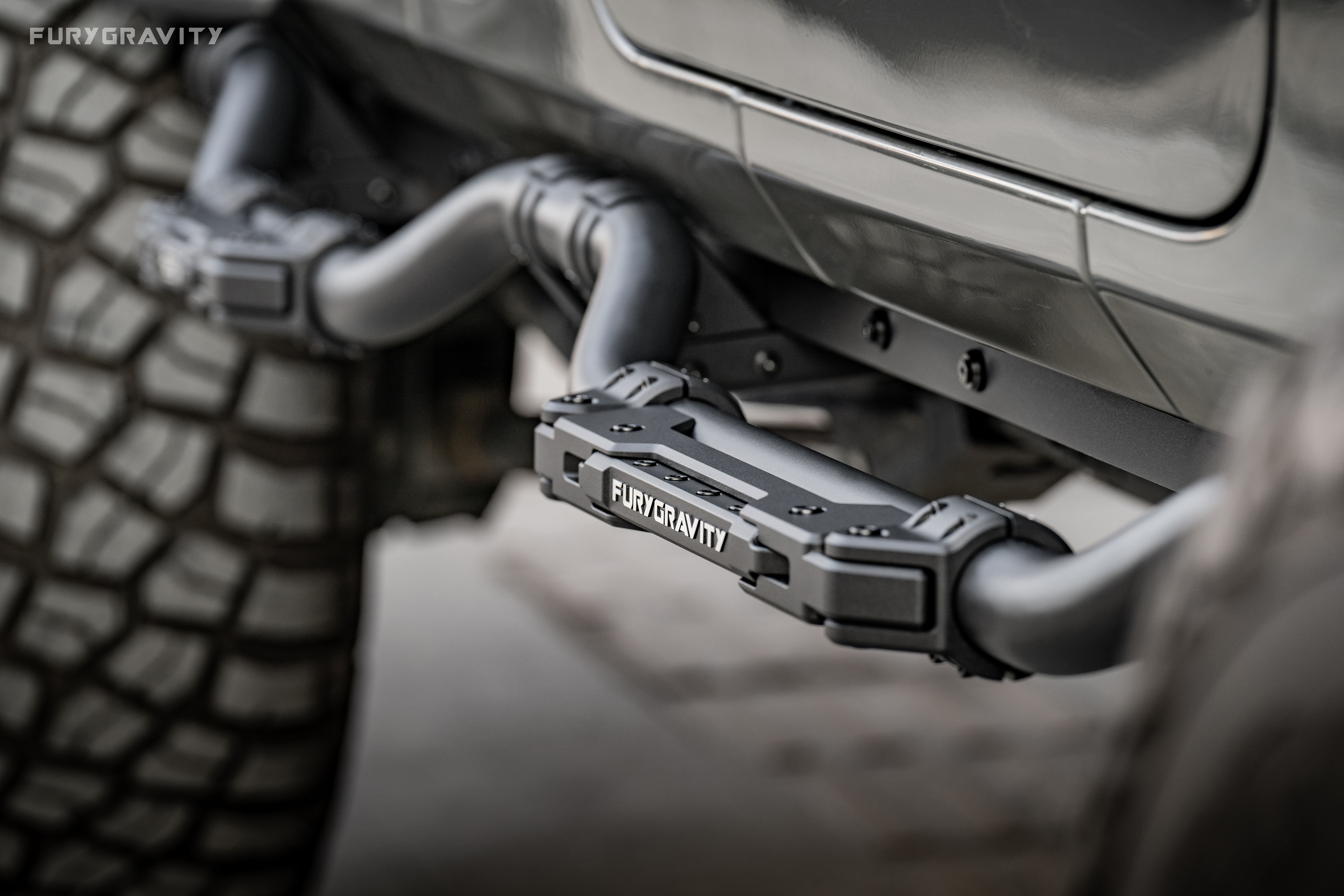 

Силовые пороги FURY для Jeep Wrangler JL, алюминий