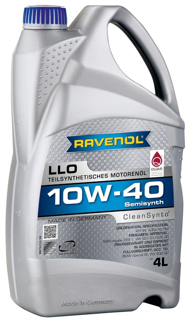 

Моторное масло Ravenol Llo Sae 10w40 4л