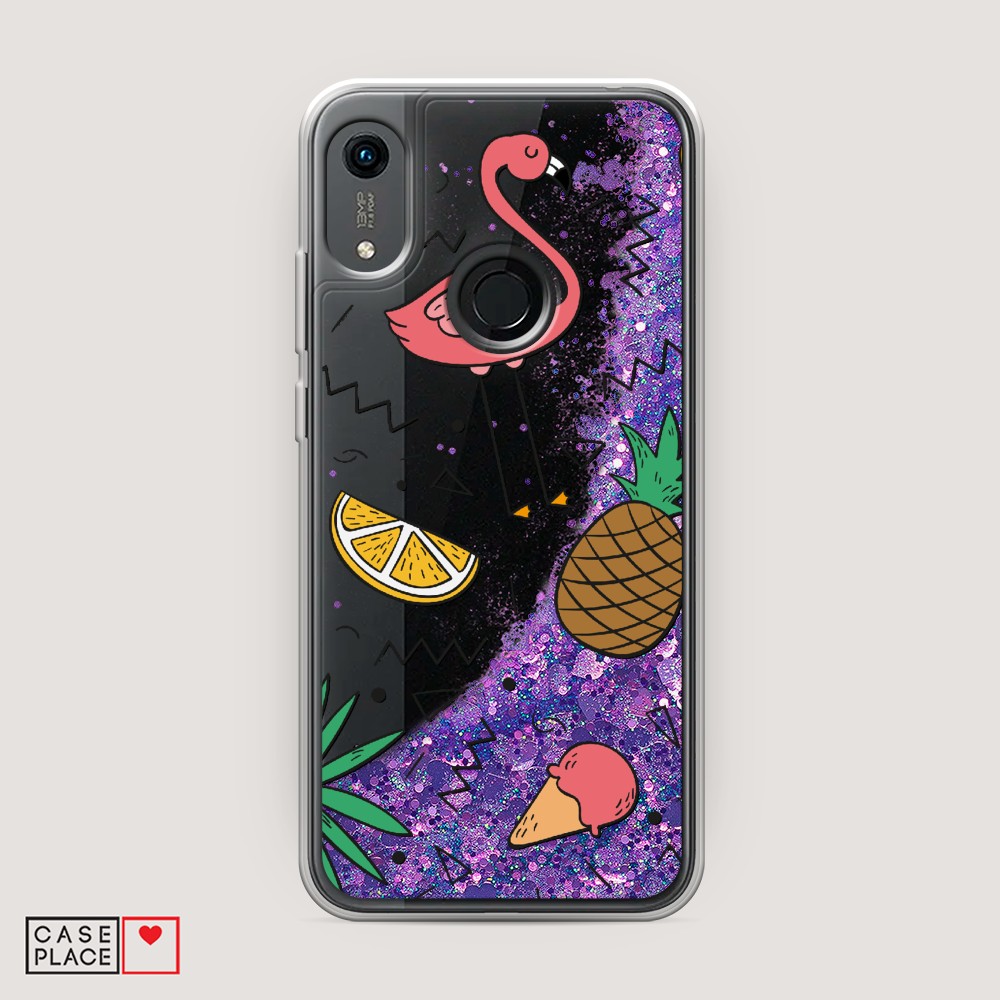 

Чехол Awog на Honor 8a/Y6 2019/Huawei Y6s "Гавайский фон", Разноцветный, 68792-1