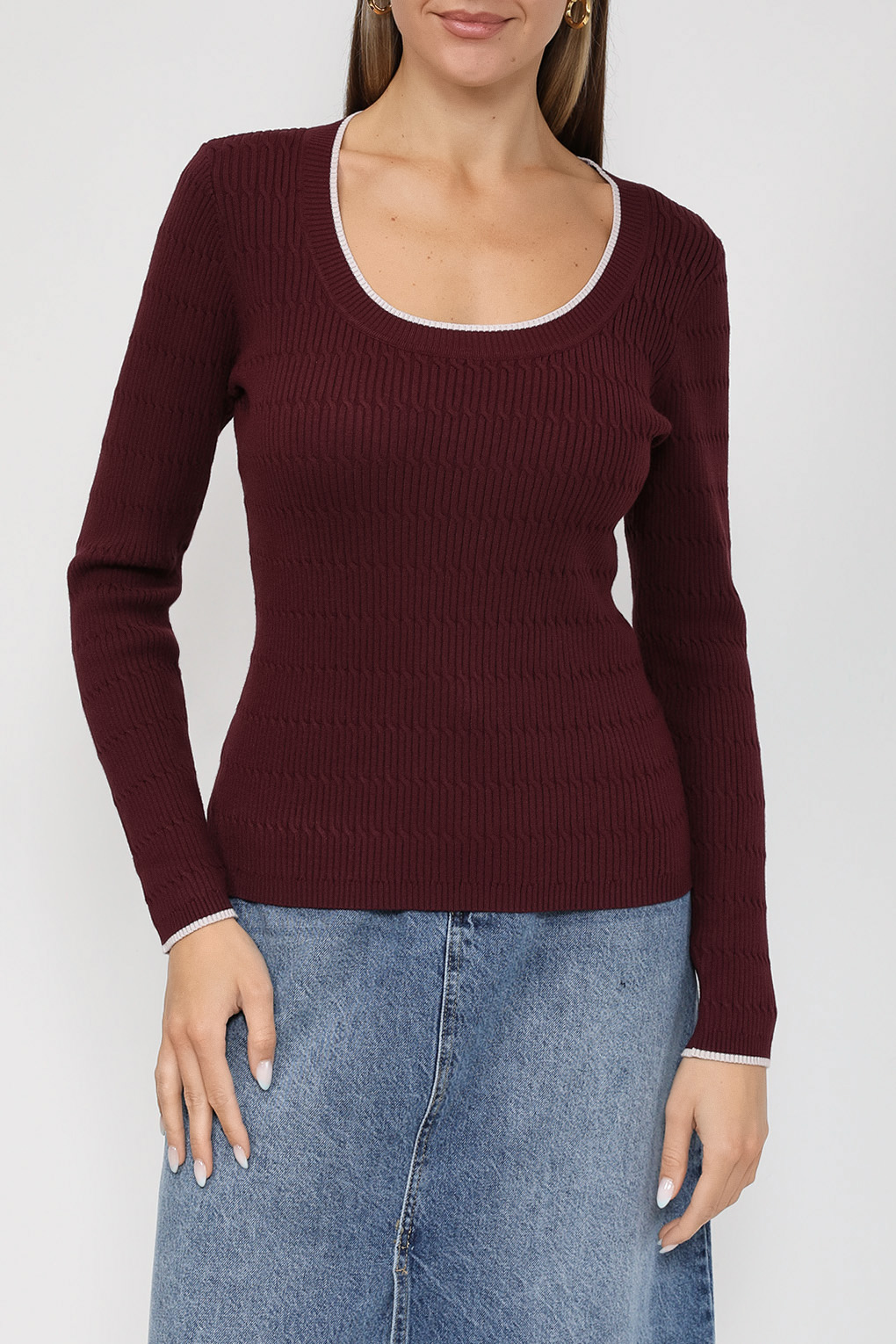

Джемпер женский Esprit Collection 083EO1I305 фиолетовый M, 083EO1I305