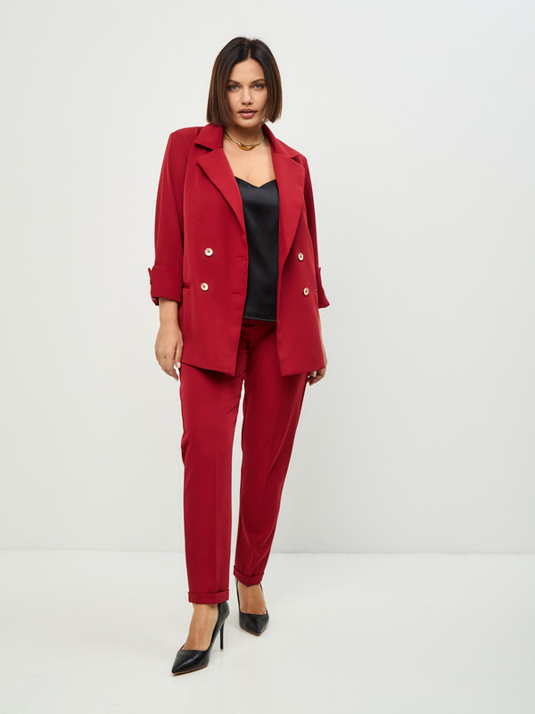 

Костюм женский DAZZLE STYLE Виола красный 46 RU, Виола