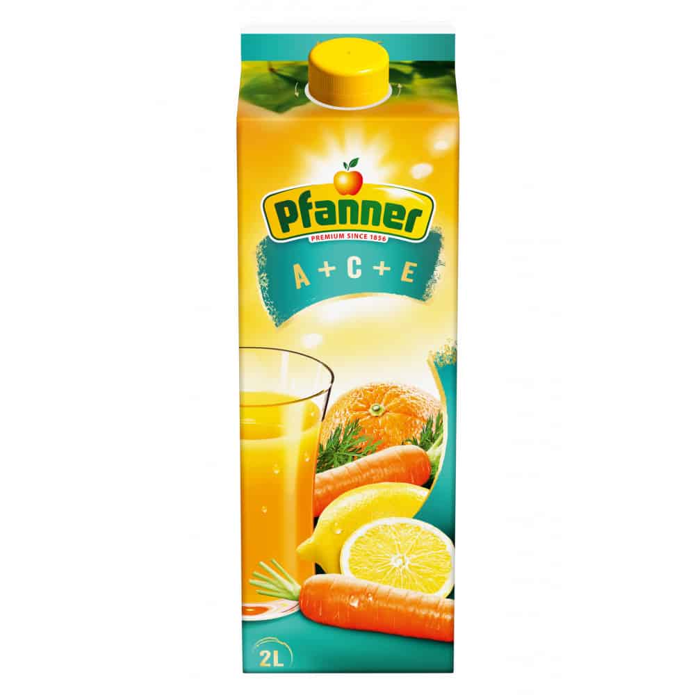 фото Напиток сокосодержащий pfanner обогащенный витаминами с, е и провитамином а, 2л