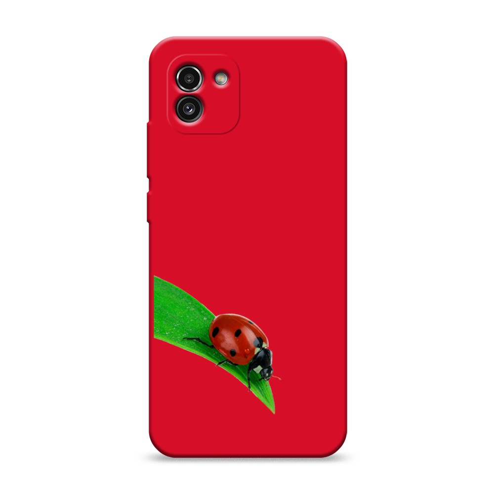 фото Матовый силиконовый чехол "звездочки графика белая" на samsung galaxy a02 awog