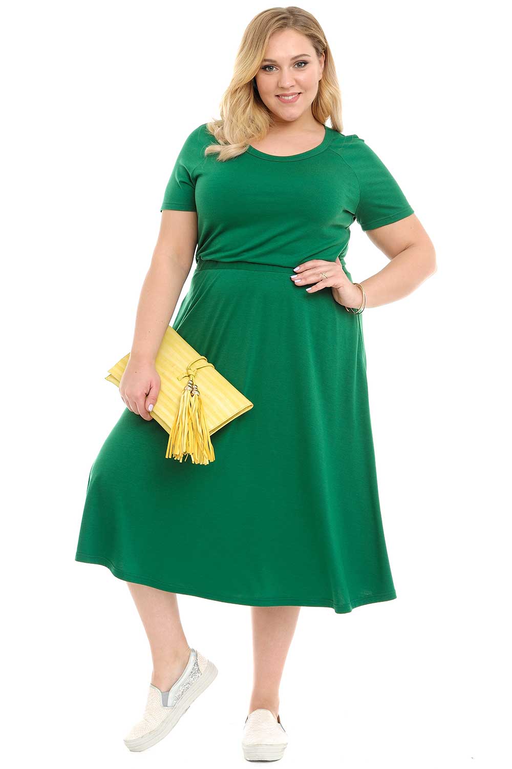 Платье женское SVESTA R551/1Ver зеленое 62 RU
