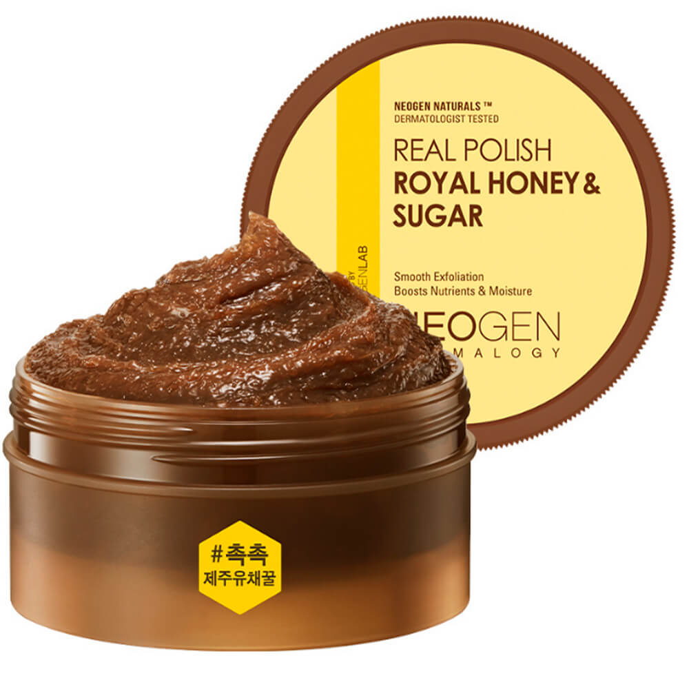 Скраб-маска для лица с черным сахаром и медом Neogen Dermalogy Real Polish Honey & Sugar