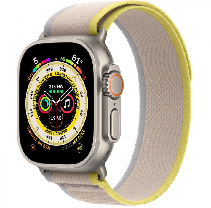 Смарт-часы Apple Watch Ultra 49mm Titanium Yellow/Beige Trail S/M