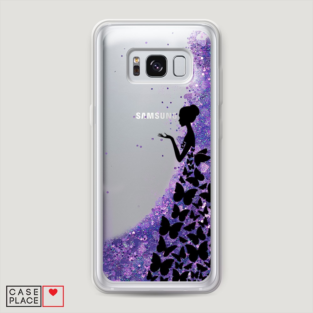 

Чехол Awog на Samsung Galaxy S8 "Дама в бабочках", Разноцветный, 24792-1