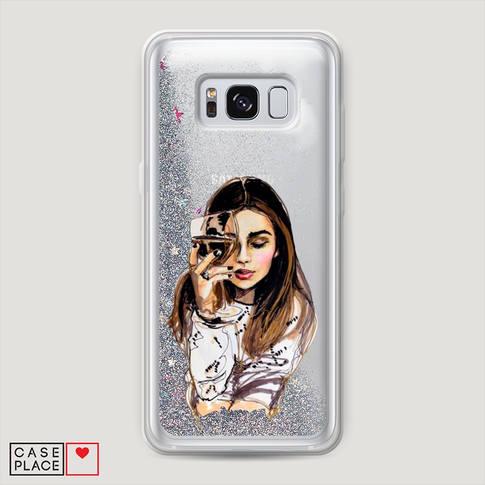 

Чехол Awog на Samsung Galaxy S8 "Девушка с бокалом", Разноцветный, 24791-1