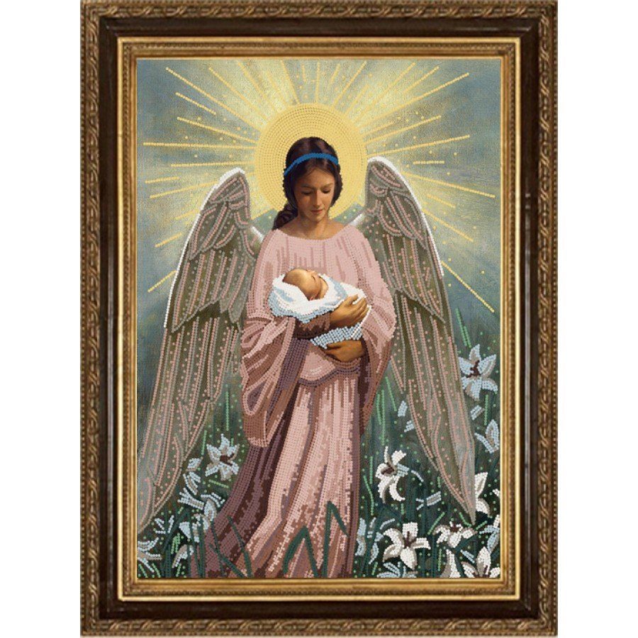 Рисунок на ткани Конек В руках ангела, 29х39 см (КОНЕК.8505)