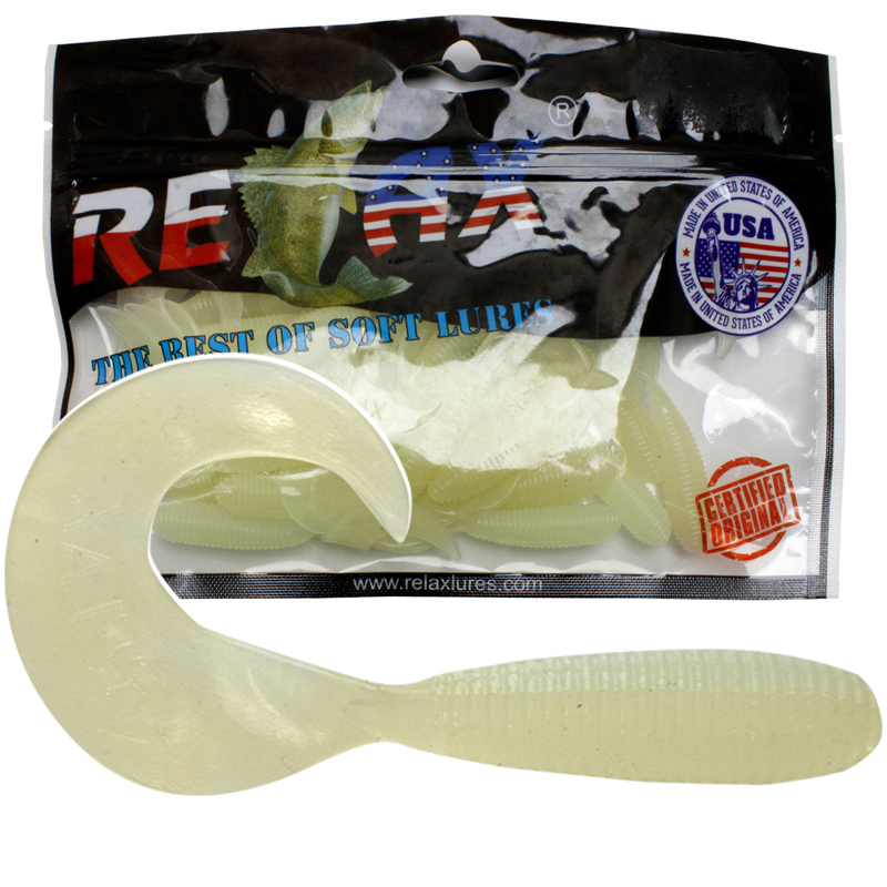 

Мягкая силиконовая приманка твистер Relax Tvr 1 гр., 25 шт., 45, Бежевый, Tvr