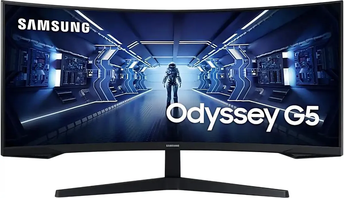 

34" Монитор Samsung Odyssey G5 C34G55TWWI черный 165Hz 3440x1440 VA, Odyssey G5 C34G55TWWI