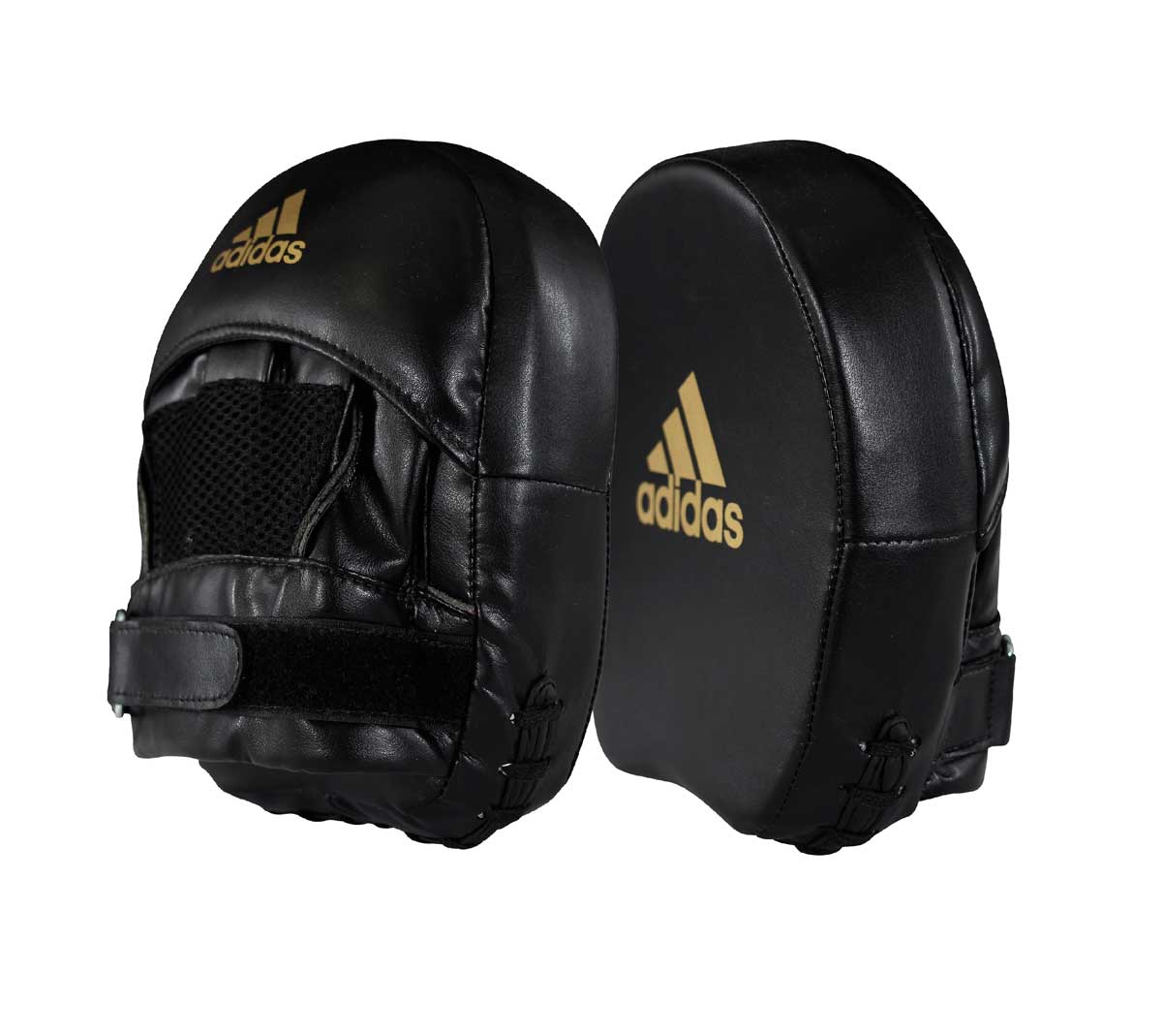 фото Лапы elite mini mitt square черно-золотые adidas