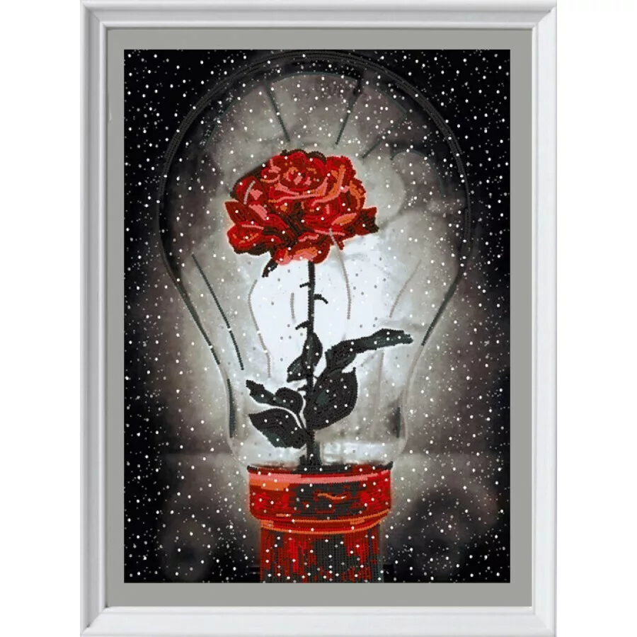 Рисунок на ткани Конек бисер, Свет розы, 29х39 см (КОНЕК.8529)