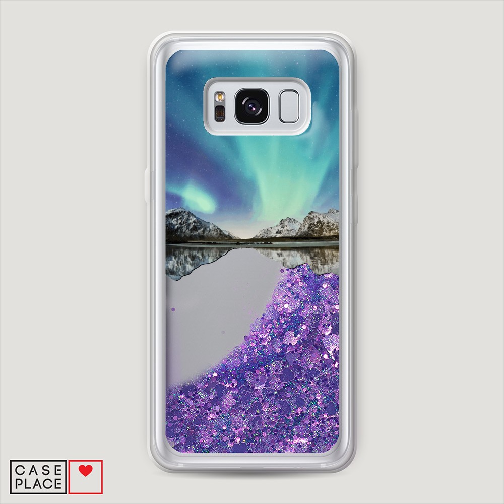 

Чехол Awog на Samsung Galaxy S8 "Горное озеро и сияние", Разноцветный, 24792-1